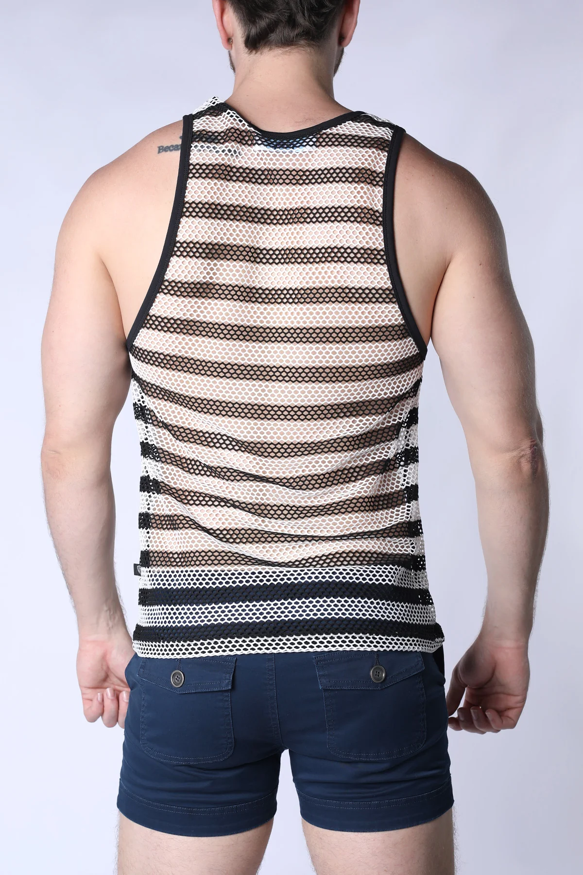 Mariner Mesh Stripe Tank Top - Image 10