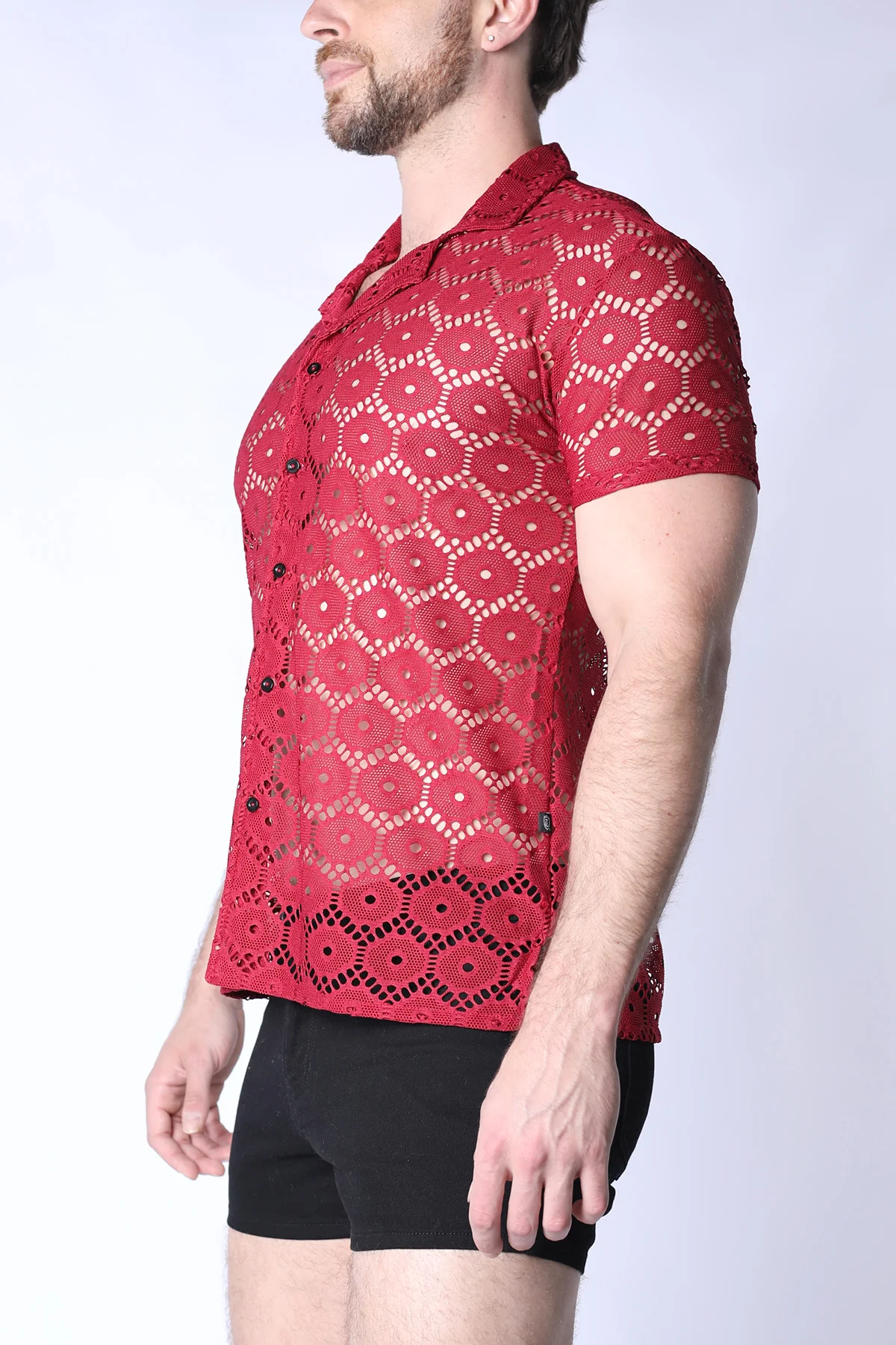 Palermo Button Down Mesh Shirt - Image 6