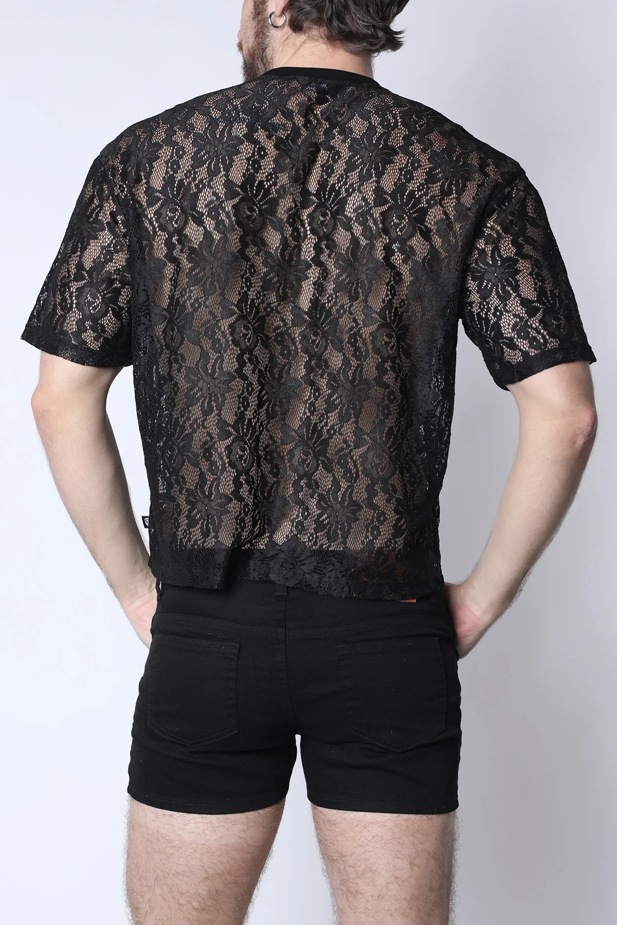 Sorrento Lace Cropped Tee - Image 5