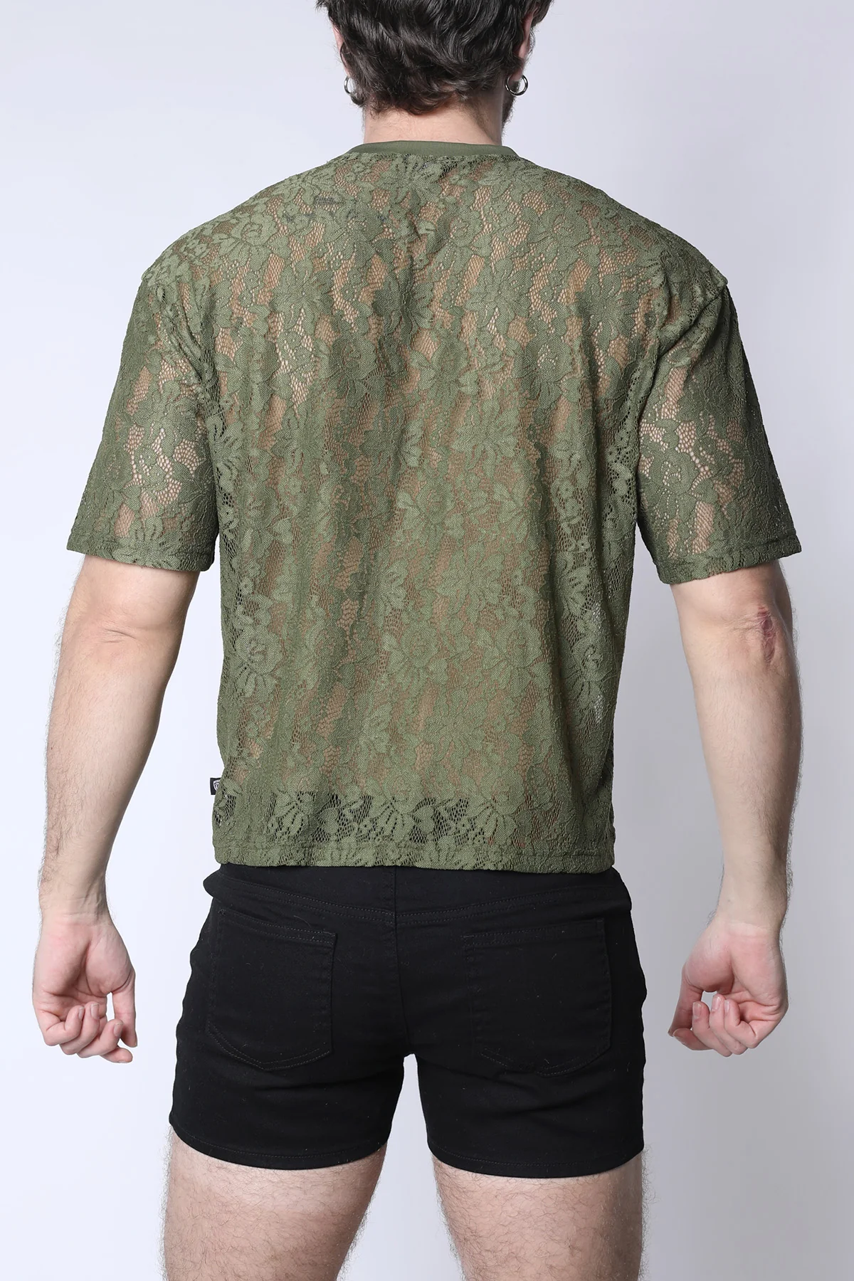 Sorrento Lace Cropped Tee - Image 7